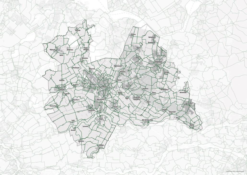 Overzichtskaart fietsroutenetwerk