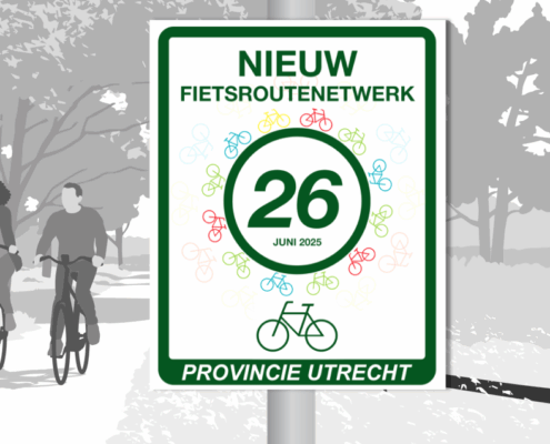 Fietsfeest vernieuwing fietsroutenetwerk provincie Utrecht op 26 juni 2025